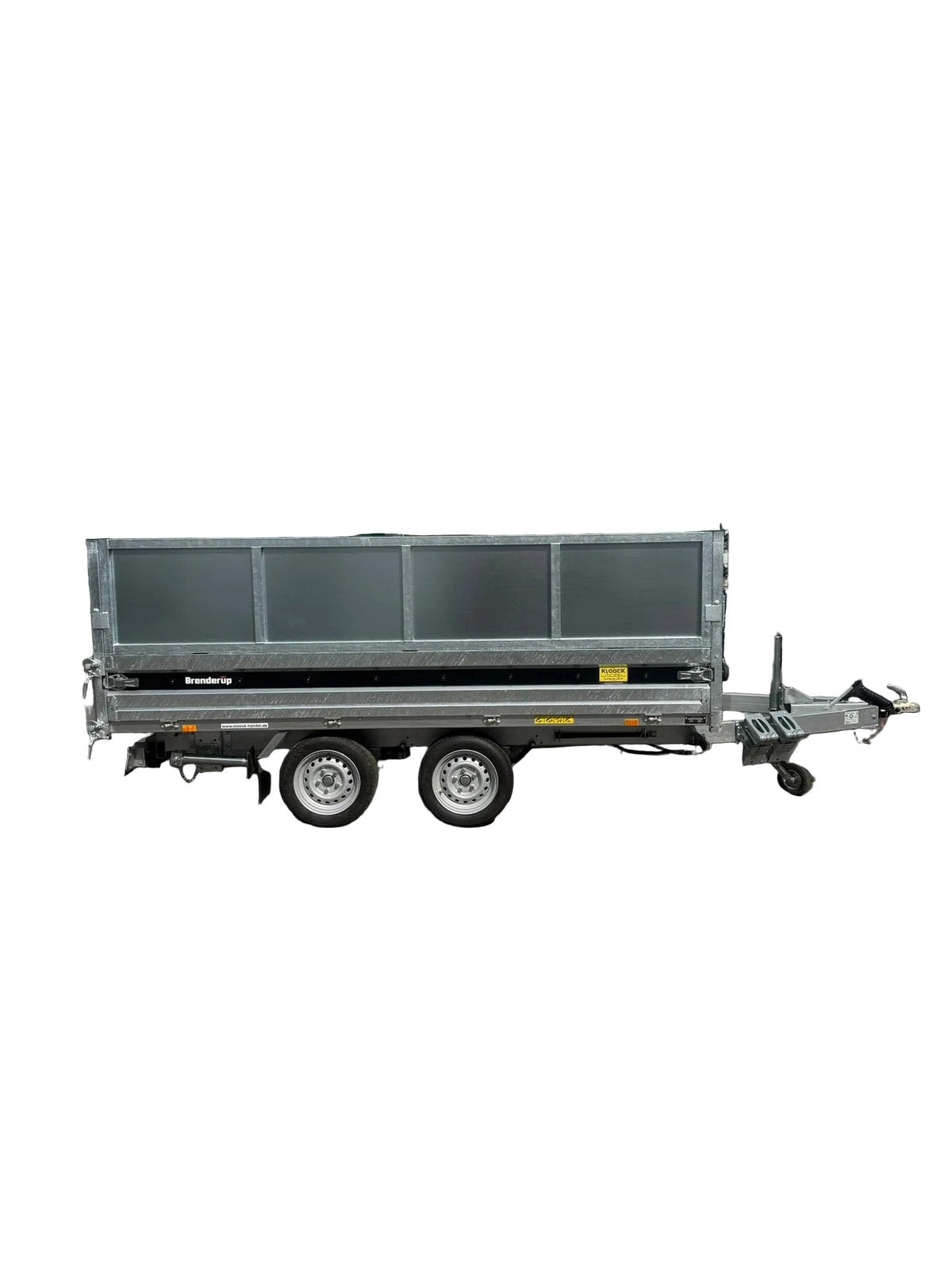 Brenderup BT5325STB3500 325x180 cm — 2 Achsen, gebremst, kippbar mit LG geschlossen 60cm, Auffahrschienen und Stützen