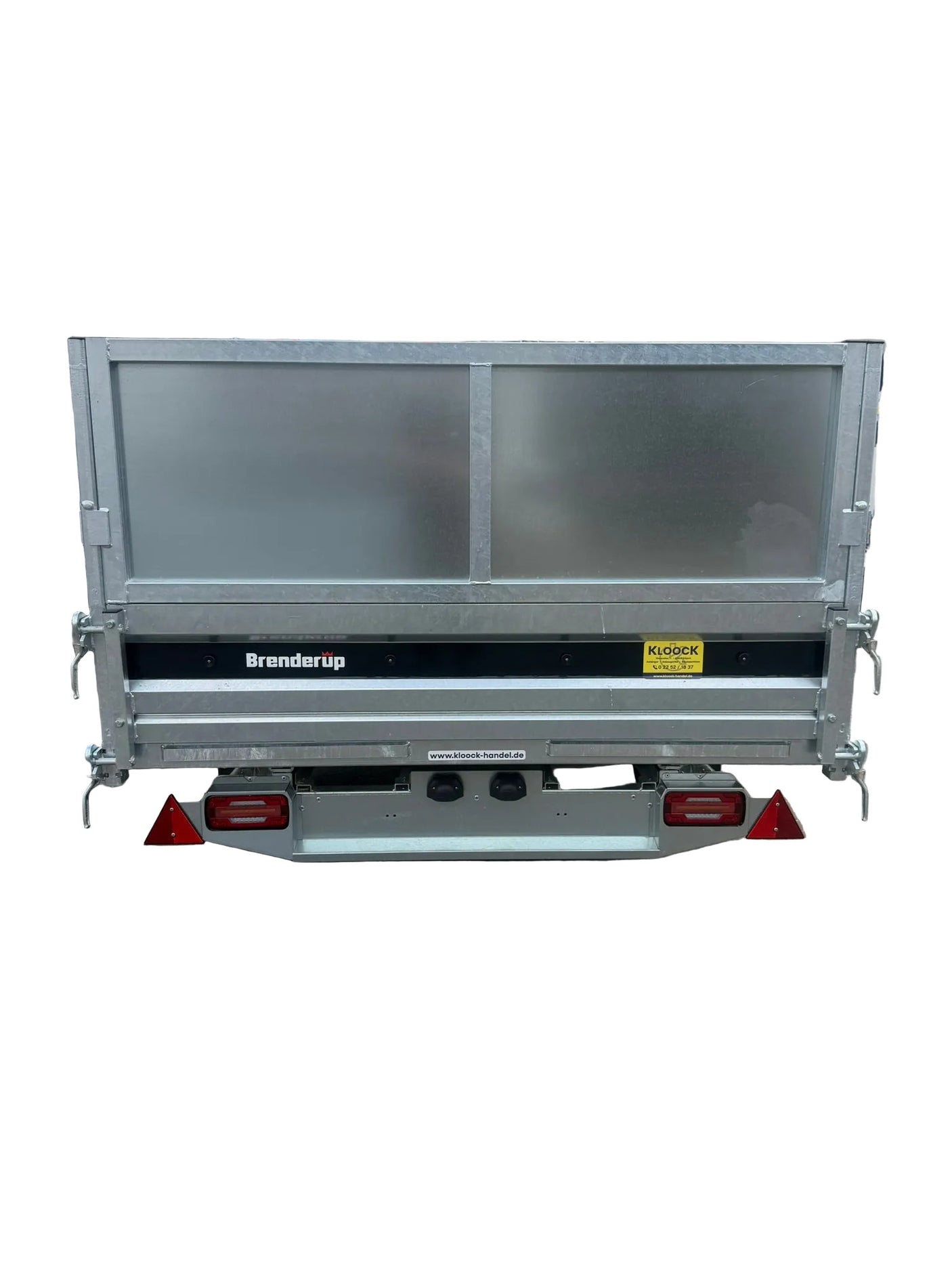 Brenderup BT5325STB3500 325x180 cm — 2 Achsen, gebremst, kippbar mit LG geschlossen 60cm, Auffahrschienen und Stützen