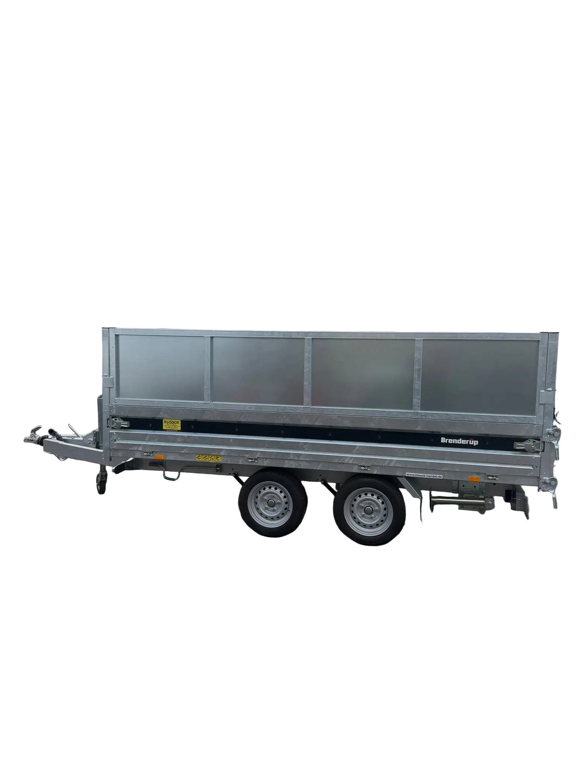 Brenderup BT5325STB3500 325x180 cm — 2 Achsen, gebremst, kippbar mit LG geschlossen 60cm, Auffahrschienen und Stützen