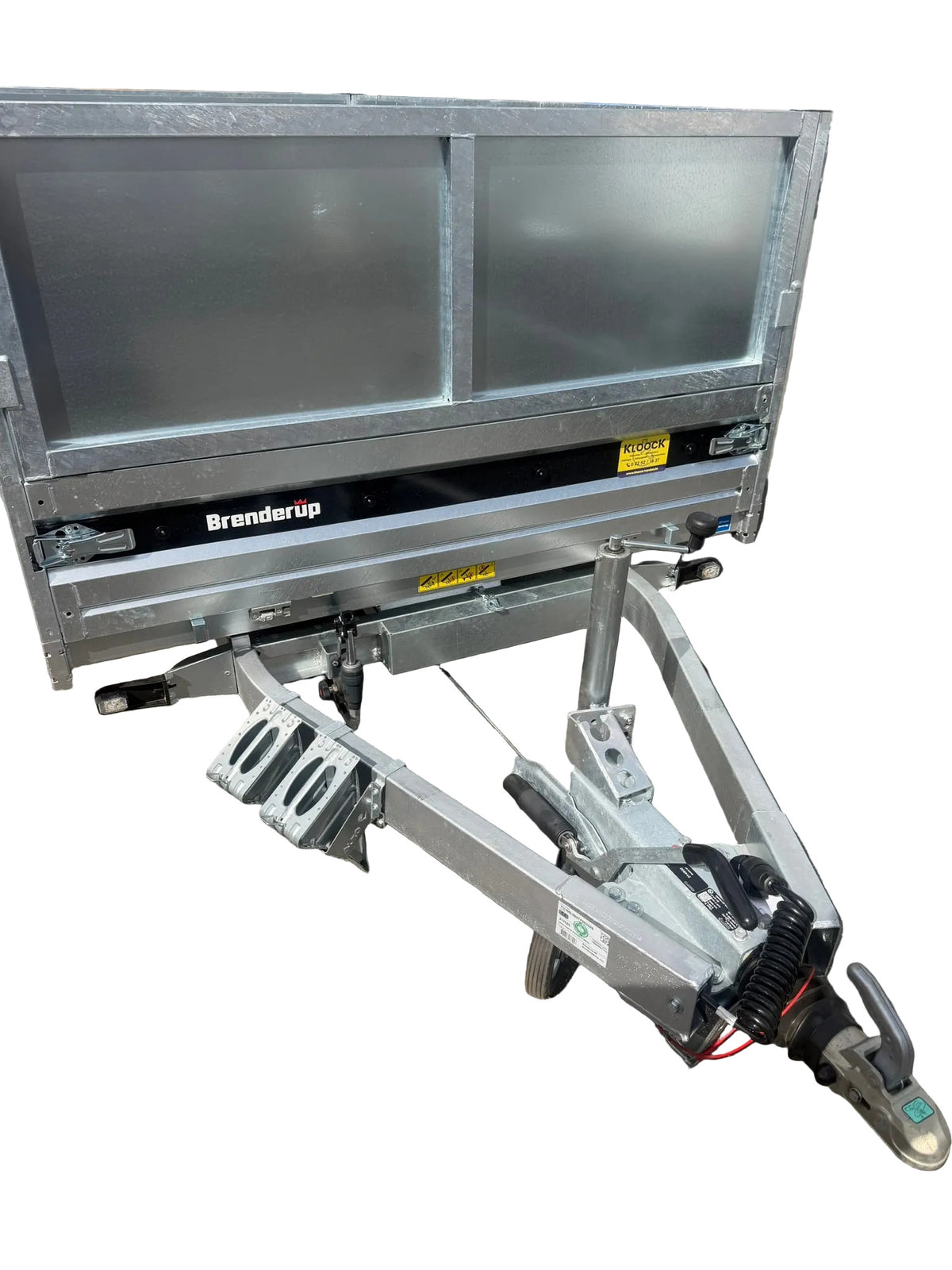 Brenderup BT5325STB3500 325x180 cm — 2 Achsen, gebremst, kippbar mit LG geschlossen 60cm, Auffahrschienen und Stützen