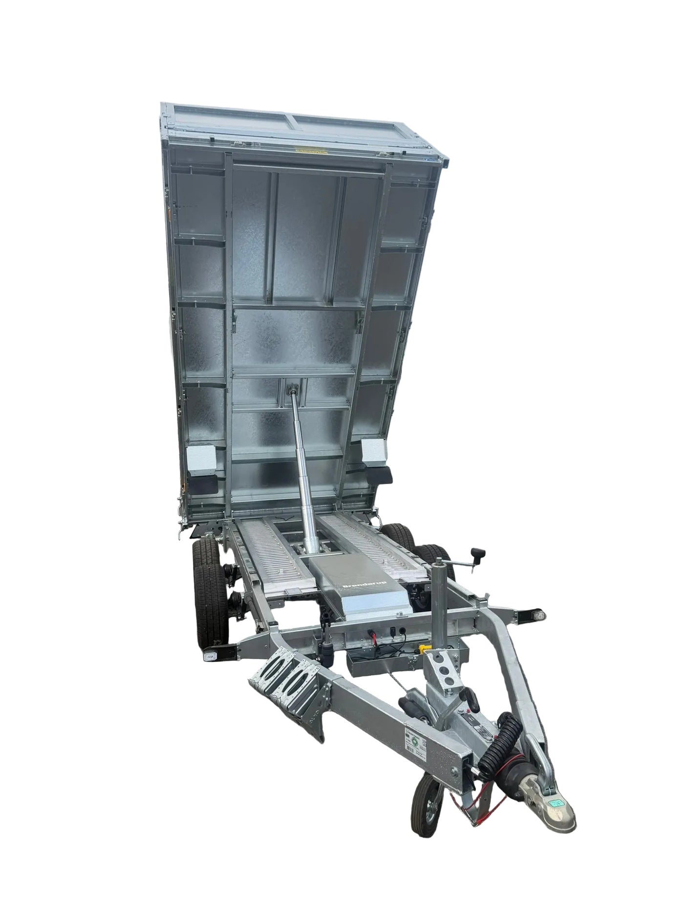 Brenderup BT5325STB3500 325x180 cm — 2 Achsen, gebremst, kippbar mit LG geschlossen 60cm, Auffahrschienen und Stützen