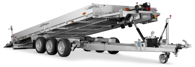 Böckmann Maschinentransporter MH-AL 5021/35 T 500x210 cm — 3 Achsen, gebremst