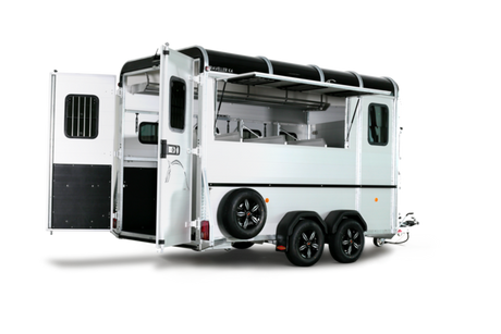 Böckmann Pferdeanhänger Traveller K 4 Big SK 458x200 cm — 2 Achsen, gebremst
