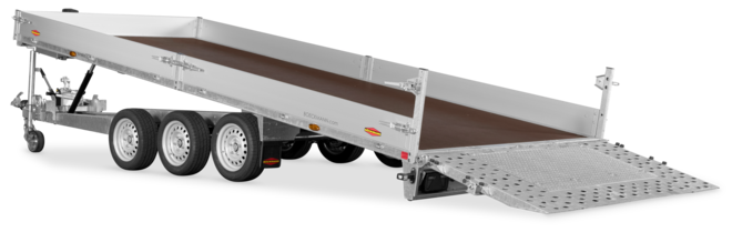 Böckmann Maschinentransporter MH-AL 5021/35 T 500x210 cm — 3 Achsen, gebremst
