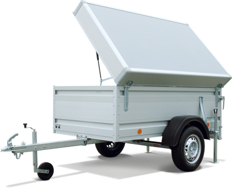 Böckmann Tieflader TL-AL 2513/135 DB 252x130 cm — 1 Achse, gebremst