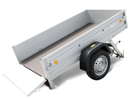 Böckmann Tieflader KD-EU2010/75 AL 203x108 cm — 1 Achse, ungebremst