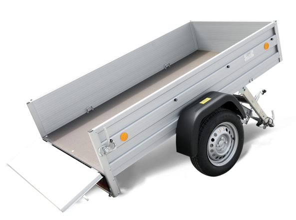 Böckmann Tieflader KD-EU2010/75 AL 203x108 cm — 1 Achse, ungebremst