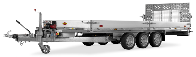 Böckmann Maschinentransporter MH-AL 5021/35 T 500x210 cm — 3 Achsen, gebremst
