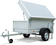 Böckmann Tieflader TL-AL 2111/75 DB 210x111 cm — 1 Achse, ungebremst