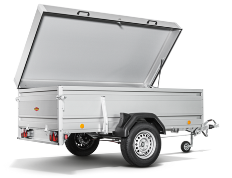 Böckmann Tieflader TL-AL 2513/135 DB 252x130 cm — 1 Achse, gebremst