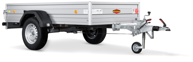Böckmann Tieflader TL-AL 2515/15 252x150 cm — 1 Achse, gebremst