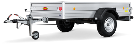 Böckmann Tieflader TL-AL 2515/15 252x150 cm — 1 Achse, gebremst