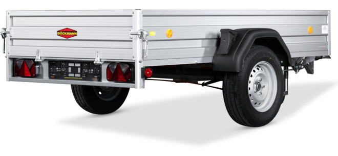 Böckmann Tieflader TL-AL 2515/15 252x150 cm — 1 Achse, gebremst