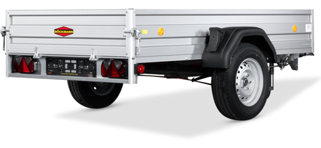 Böckmann Tieflader TL-AL 2513/15 252x130 cm — 1 Achse, gebremst