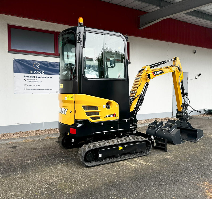 SANY SY18C Minibagger inkl. Löffelpaket