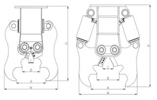 Abbruchschere HMC6.12.D2 für 6–12 t