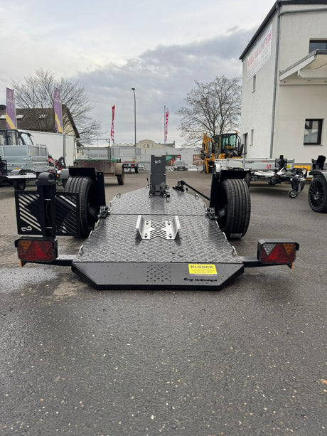 Balhanger Moto-1 Black Edition Motorradanhänger 750 kg — 1 Achse, ungebremst, hydraulisch absenkbar