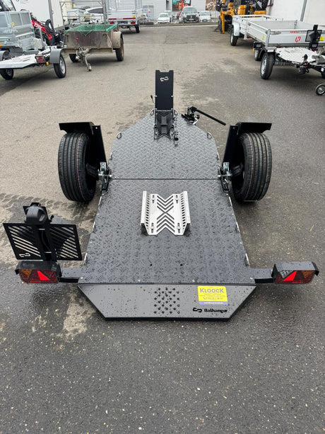 Balhanger Moto-1 Black Edition Motorradanhänger 750 kg — 1 Achse, ungebremst, hydraulisch absenkbar
