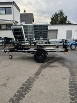 Balhanger Moto-1 Black Edition Motorradanhänger 750 kg — 1 Achse, ungebremst, hydraulisch absenkbar