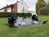 Balhanger Moto-2 Black Edition Motorradanhänger 750 kg — 1 Achse, ungebremst, hydraulisch absenkbar