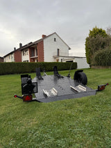 Balhanger Moto-2 Black Edition Motorradanhänger 750 kg — 1 Achse, ungebremst, hydraulisch absenkbar
