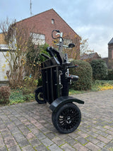 Balhanger Moto-2 Black Edition Motorradanhänger 750 kg — 1 Achse, ungebremst, hydraulisch absenkbar