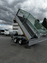 Eduard Heckkipper 251x145 cm — 2 Achsen, gebremst, 2000 kg · inkl. Laubgitter & Netz