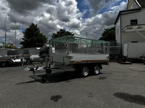 Eduard Heckkipper 251x145 cm — 2 Achsen, gebremst, 2000 kg · inkl. Laubgitter & Netz