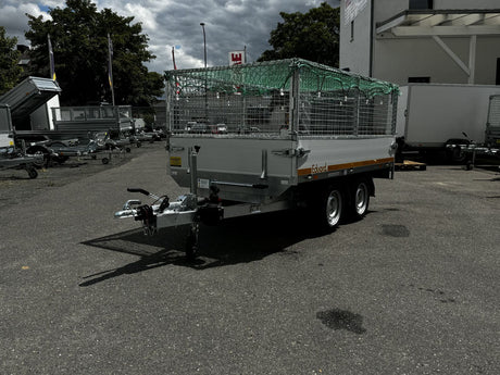 Eduard Heckkipper 251x145 cm — 2 Achsen, gebremst, 2000 kg · inkl. Laubgitter & Netz