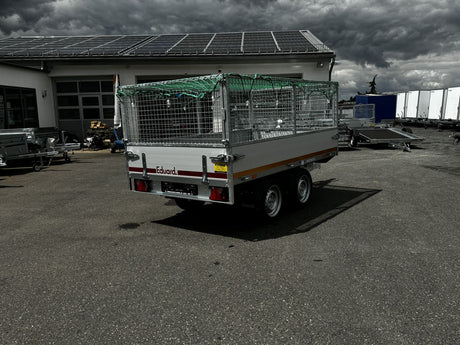 Eduard Heckkipper 251x145 cm — 2 Achsen, gebremst, 2000 kg · inkl. Laubgitter & Netz