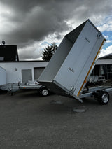 Eduard Heckkipper 256x150 cm — 1 Achse, gebremst, 1500 kg · inkl. Alu-Aufsatz 70 cm