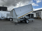 Eduard Heckkipper 256x150 cm — 1 Achse, gebremst, 1500 kg · inkl. Alu-Aufsatz 70 cm