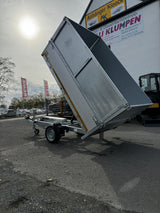 Eduard Heckkipper 256x150 cm — 1 Achse, gebremst, 1500 kg · E-Pumpe, inkl. Aufsatz 70 cm