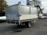 Eduard Heckkipper 256x150 cm — 1 Achse, gebremst, 1500 kg · E-Pumpe, inkl. Aufsatz 70 cm
