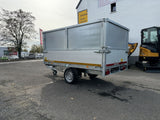 Eduard Heckkipper 256x150 cm — 1 Achse, gebremst, 1500 kg · E-Pumpe, inkl. Aufsatz 70 cm