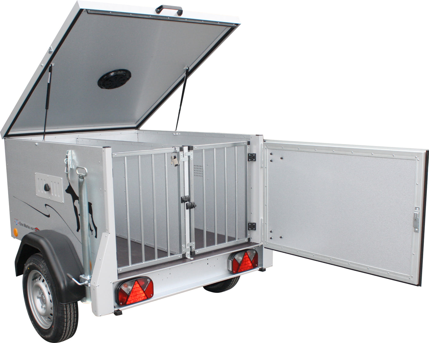 TPV Hundeanhänger HT-EU0 Dog2 Basic 133x108 cm — 1 Achse, ungebremst