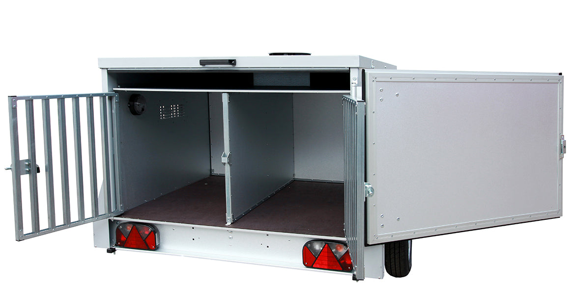 TPV Hundeanhänger HT-EU2/3 Dog3 Plus 203x124 cm — 1 Achse, ungebremst