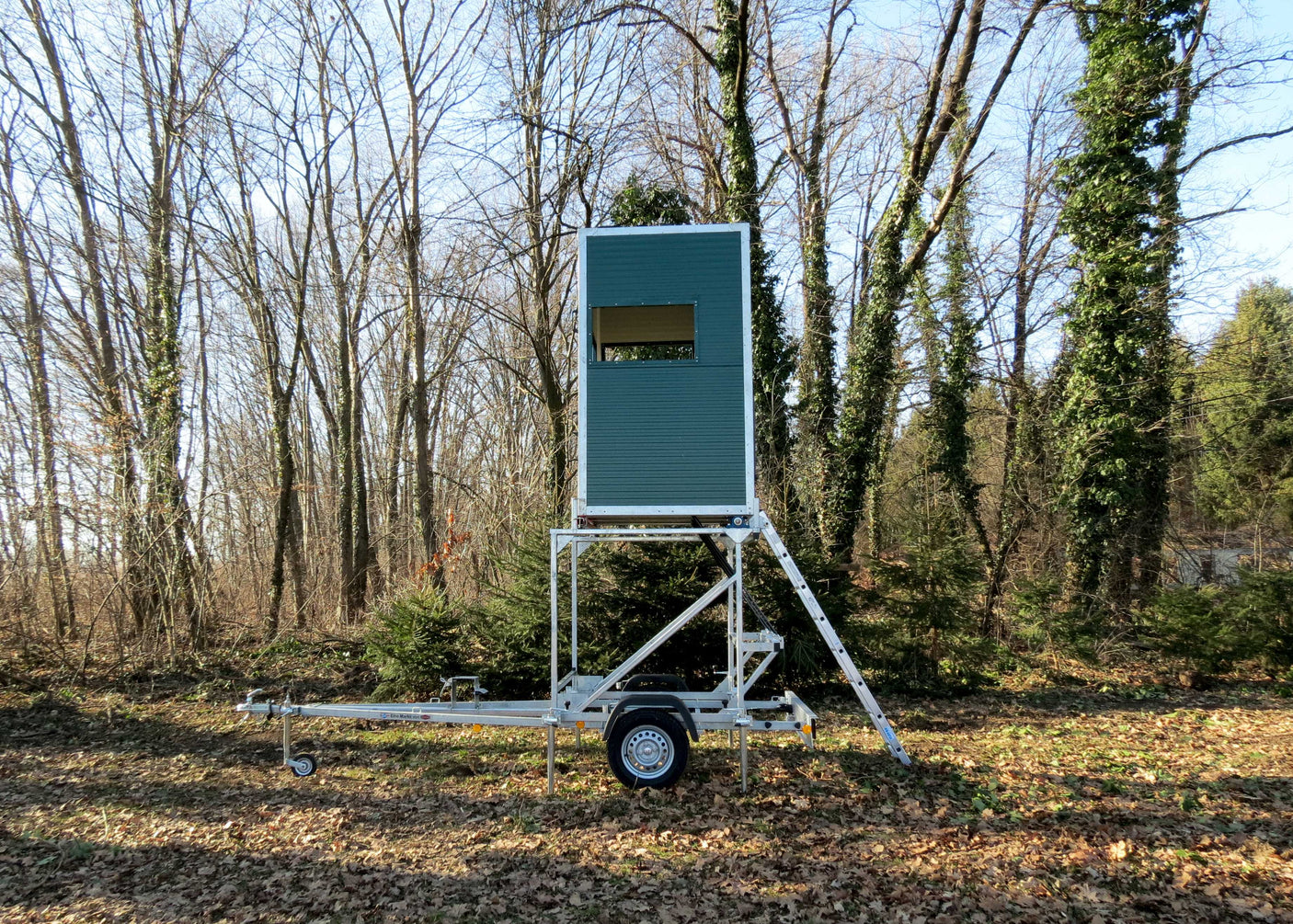 TPV Mobile Jagdkanzel — 1 Achse, ungebremst