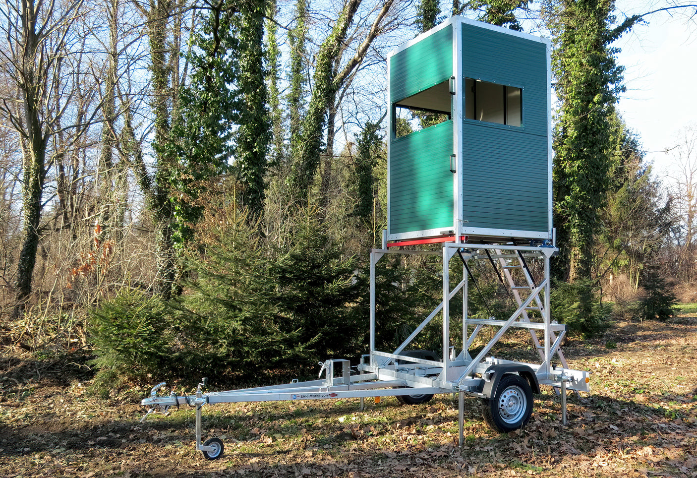 TPV Mobile Jagdkanzel — 1 Achse, ungebremst