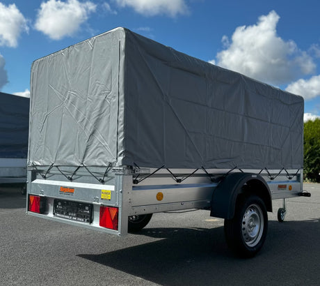 Neptun Pratik N7-236 (GN128) 236x129 cm — 1 Achse, ungebremst, kippbar · inkl. Plane & Spriegel