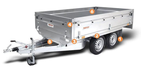 Neptun Nordica N13-263 kps 263x145 cm — 1 Achse, gebremst