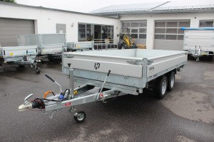 Henra 3-Seitenkipper mit Laubgitter 331 x 185 cm — 2 Achsen, gebremst