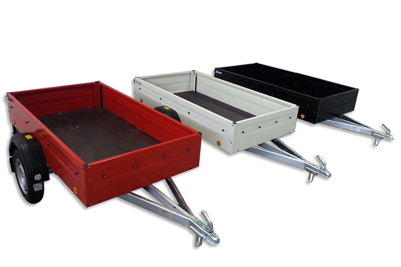 TPV Tieflader TL-EU2 pulverbeschichtet 202x108 cm — 1 Achse, ungebremst