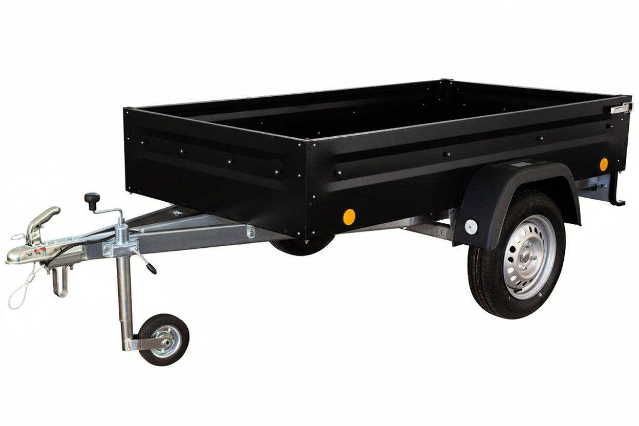 TPV Tieflader TL-EU2 pulverbeschichtet 202x108 cm — 1 Achse, ungebremst