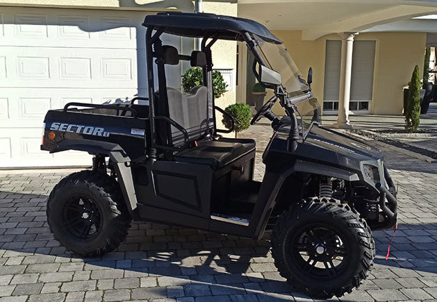 WSM RTX 900E Allrad | 2-Sitzer Golfcar mit kippbarer Pritsche und Straßenzulassung