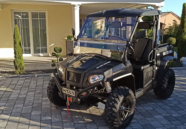WSM RTX 900E Allrad | 2-Sitzer Golfcar mit kippbarer Pritsche und Straßenzulassung
