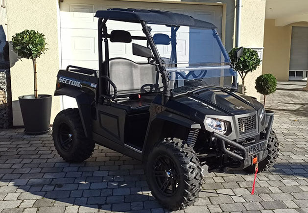 WSM RTX 900E Allrad | 2-Sitzer Golfcar mit kippbarer Pritsche und Straßenzulassung