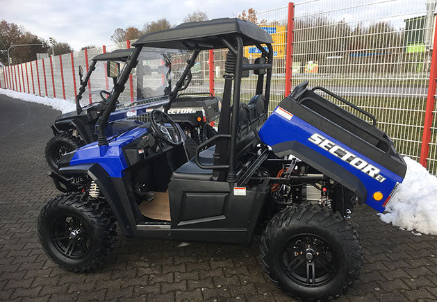 WSM RTX 900E Allrad | 2-Sitzer Golfcar mit kippbarer Pritsche und Straßenzulassung