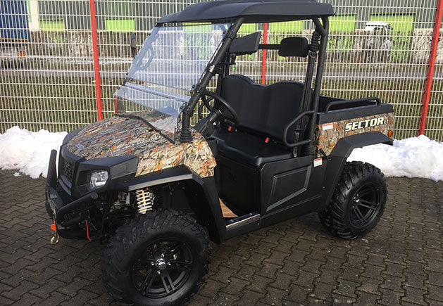 WSM RTX 900E Allrad | 2-Sitzer Golfcar mit kippbarer Pritsche und Straßenzulassung